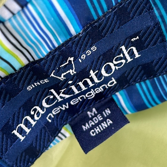 Mackintosh New England green spring rain jacket.  Removable hood.  Size Medium. - Picture 3 of 14